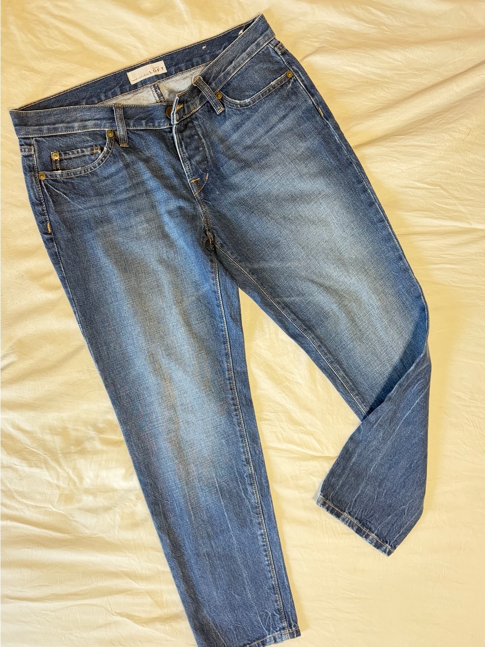 LOFT Straight Blue Denim Jeans